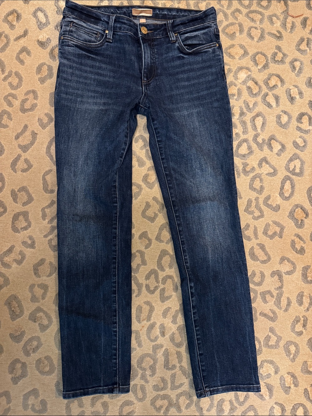 Kut from the Kloth Dark Blue Straight-Leg Jeans